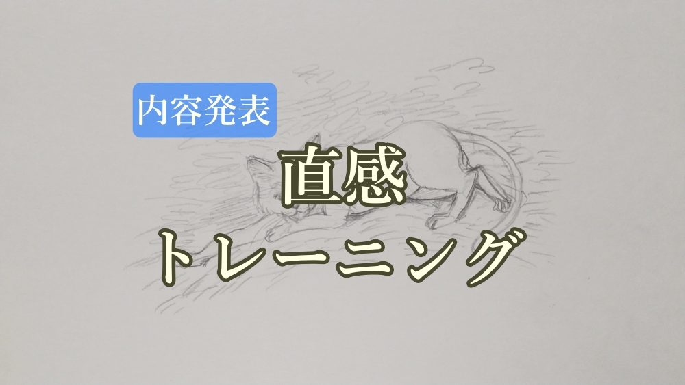 【内容発表】直感トレーニング